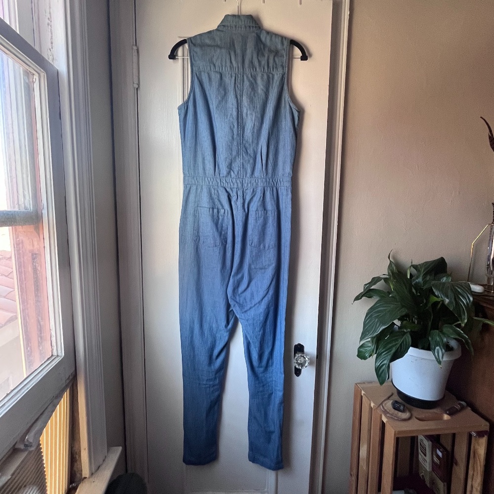 Steven Alan Sleeveless Denim Jumpsuit Size S - Picture 6 of 16